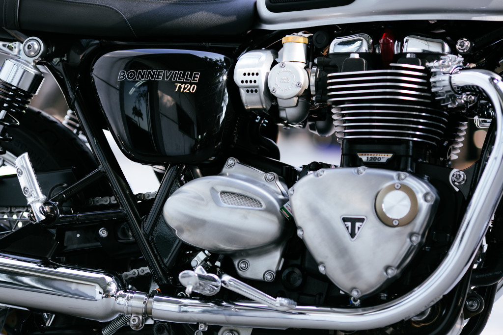 Both the T120 and T120 Black are powered by the same 1200cc liquid cooled engine. 