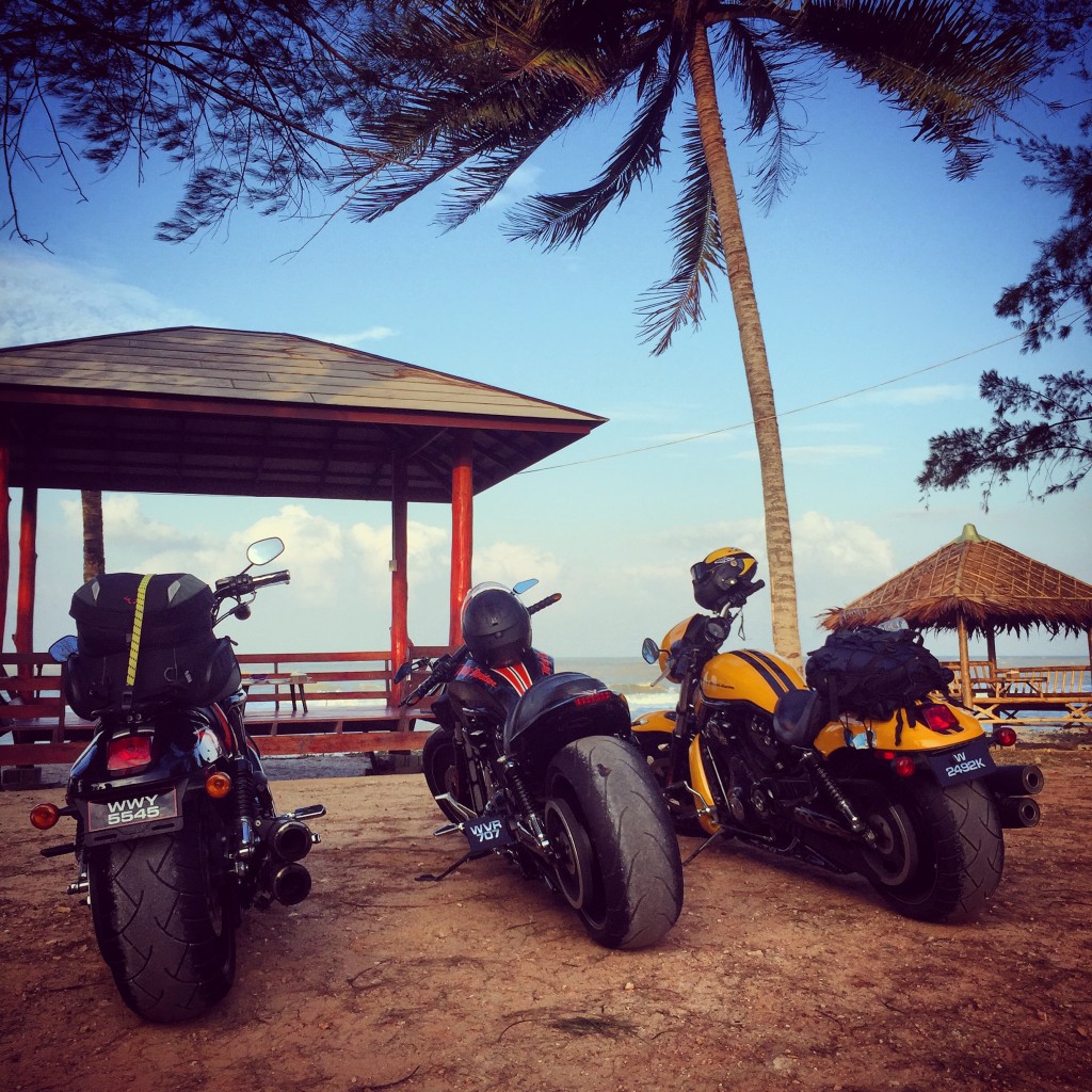 Harley V-Rods at Songkhla Beach, Thailand