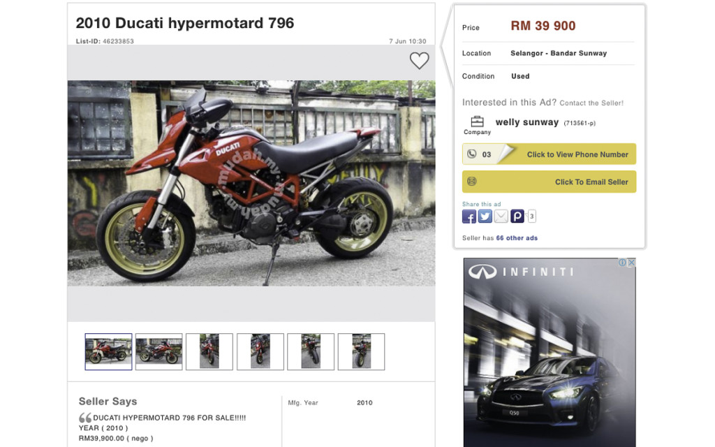 3 Ducati Hypermotard 796