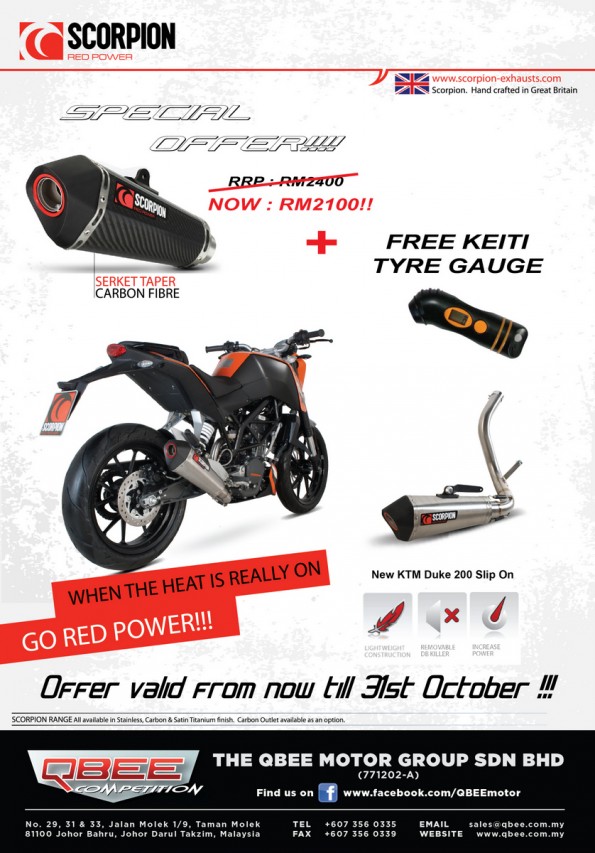 New Scorpion Exhaust ER6_Duke 200_Versys 1000cc