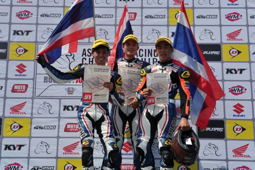 AP250 Race 2 podium