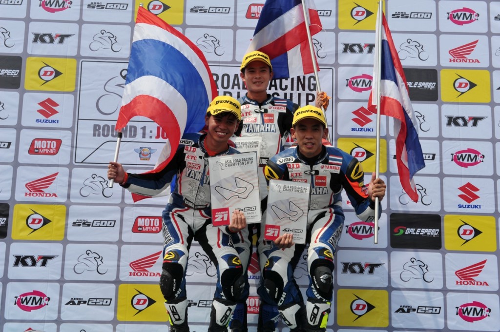 AP250 Race 1 podium