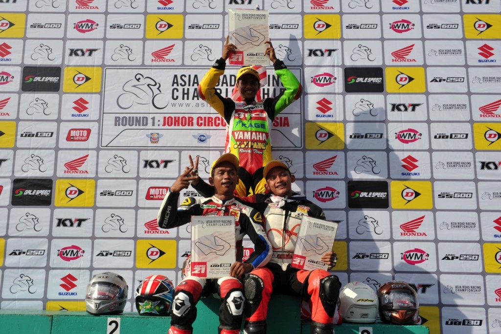 UB130 Race 2 podium