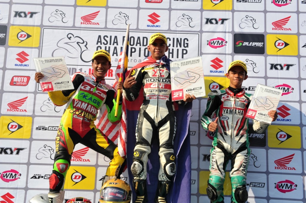 UB130 Race 1 podium