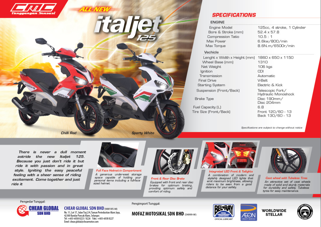 CMC Italjet 125 - Brochure (Back)