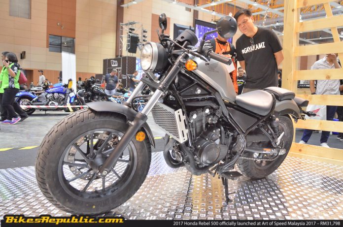 2017 Honda Rebel 500 officially launched at Art of Speed Malaysia 2017 ...