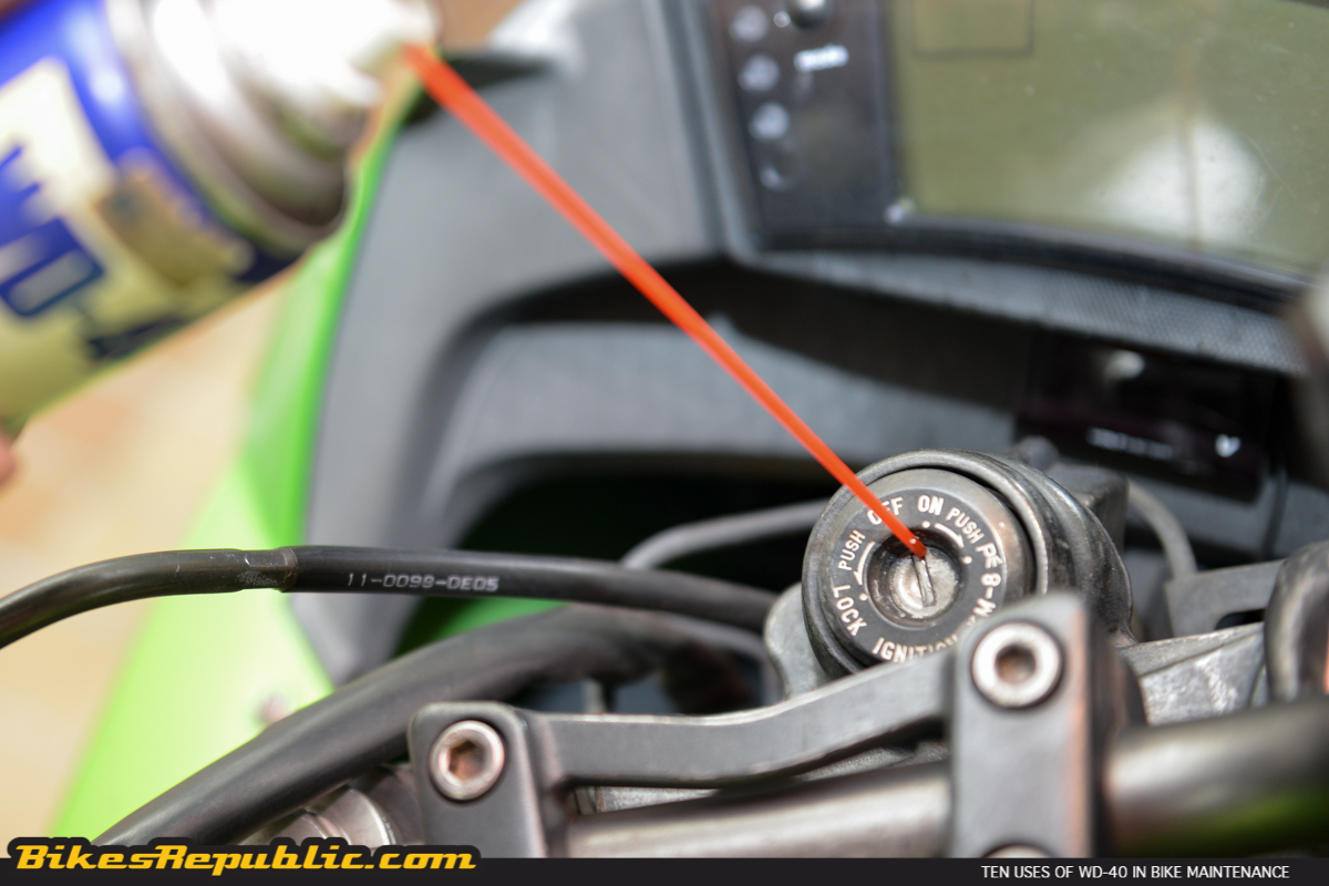 Wd 40 sales uses on bike