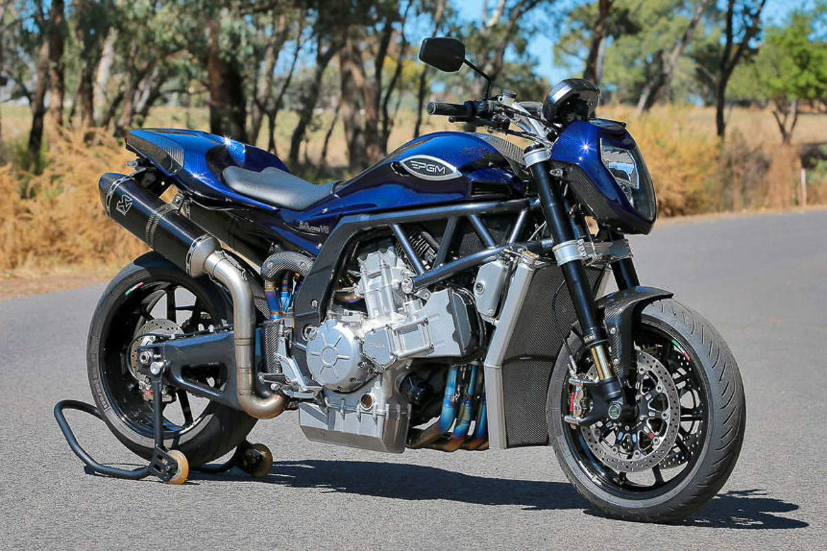 Pgm V8 Meet The 2000cc V8 Monster Naked Bike From Australia