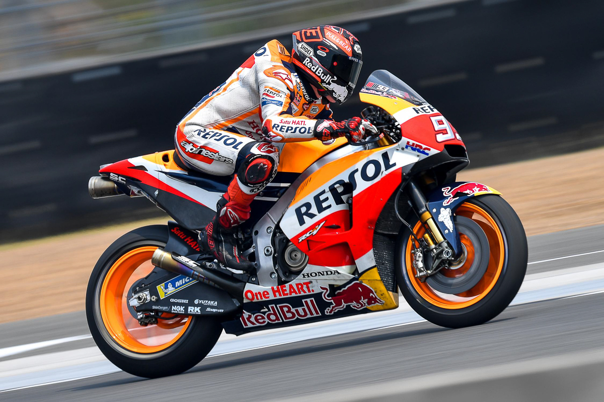 MotoGP Repsol Honda testing CARBON FIBRE swingarm MotoGP Repsol Honda testing CARBON FIBRE swingarm