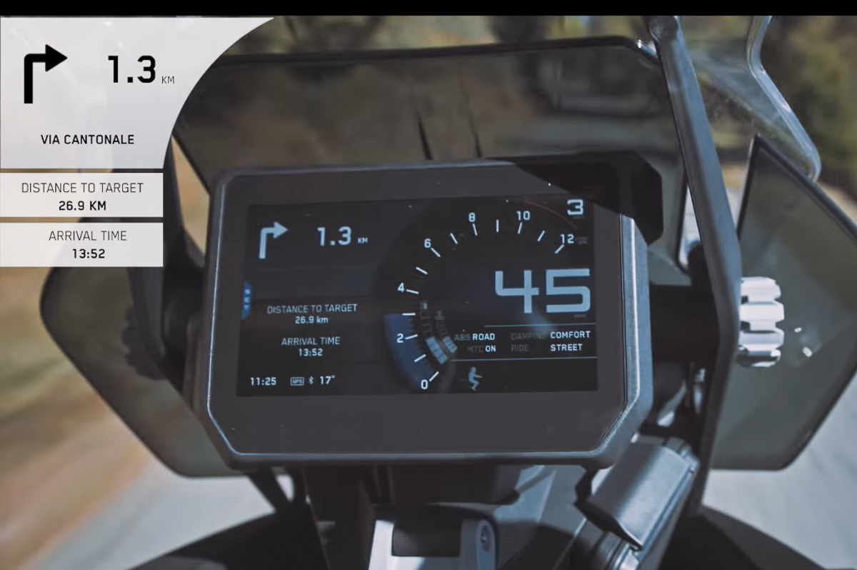 ktm tft display navigation in stock