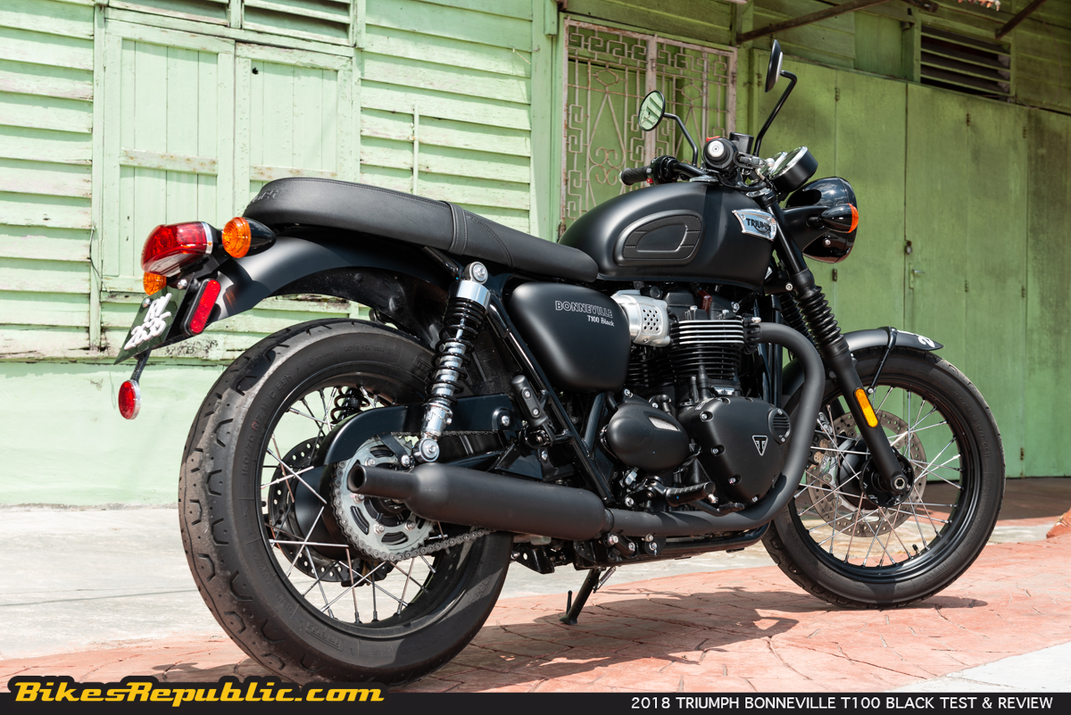 2018 Triumph Bonneville T100 Black Test Review BikesRepublic