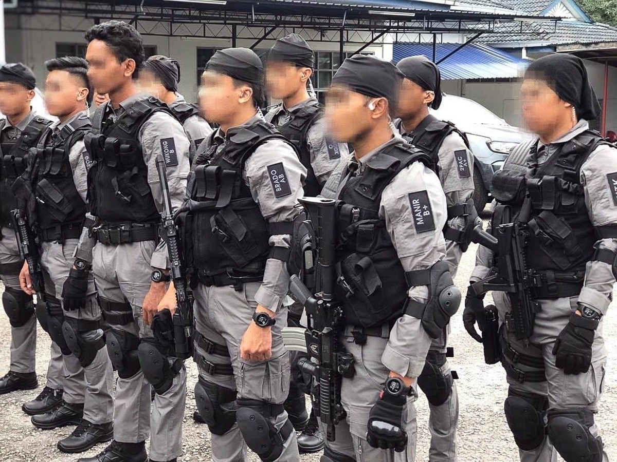 Полиция Малайзии. Федерация Малайзия полиции. Special response Unit. Security Asia. Unit 90