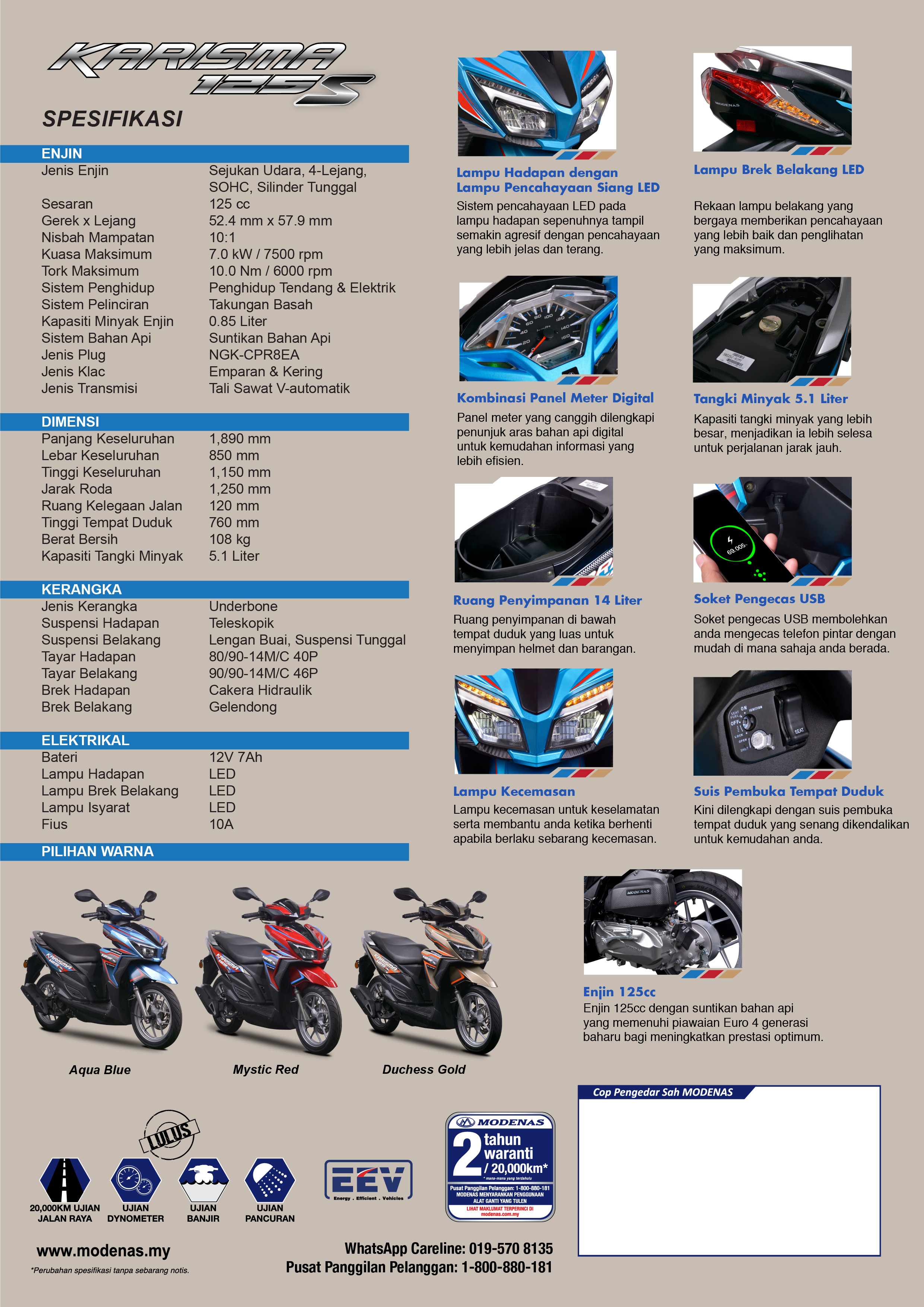 Karisma modenas Modenas Motorcycles