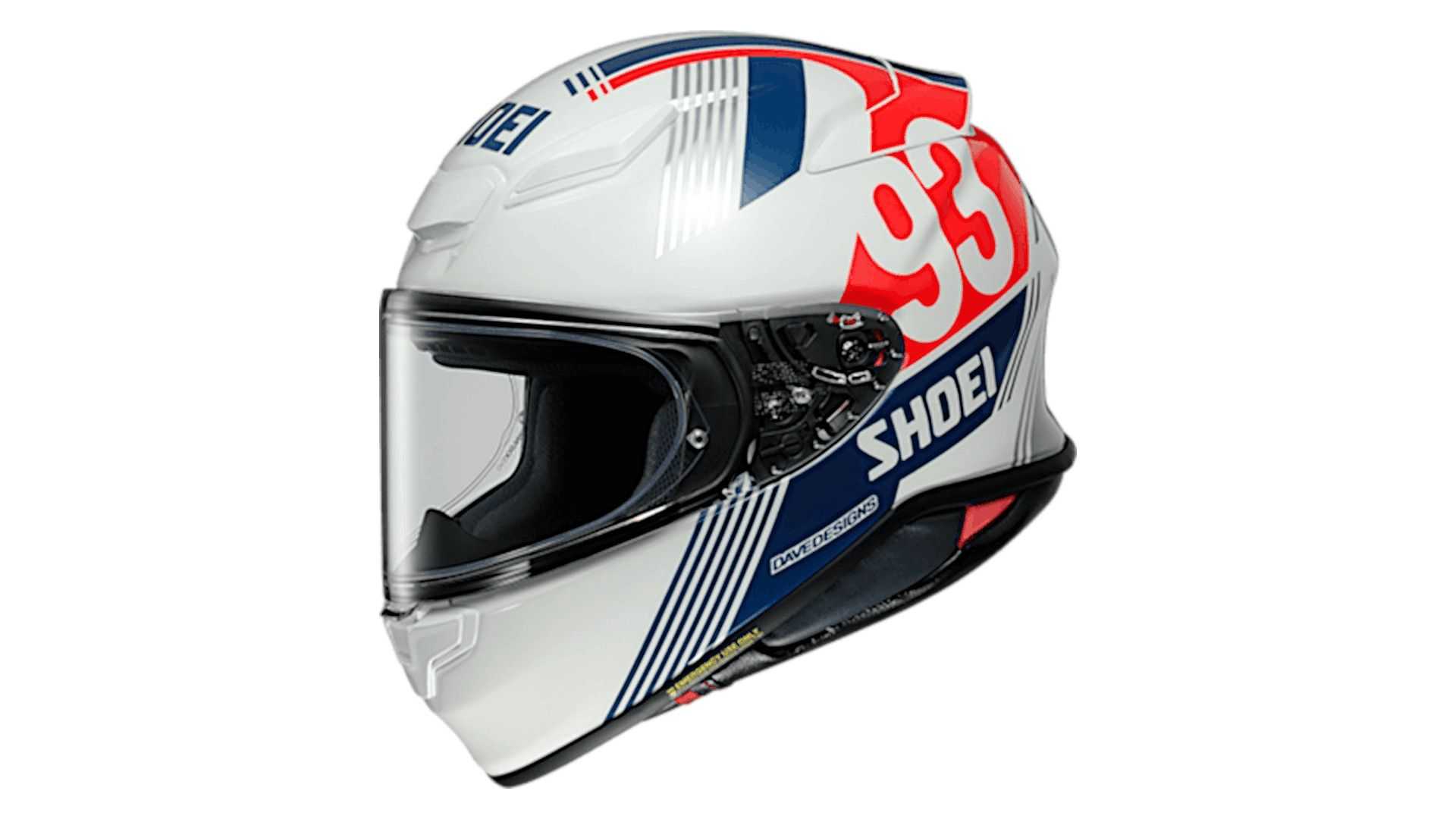 Shoei adds MM93 Retro designs to its Z-8 and Glamster lids 