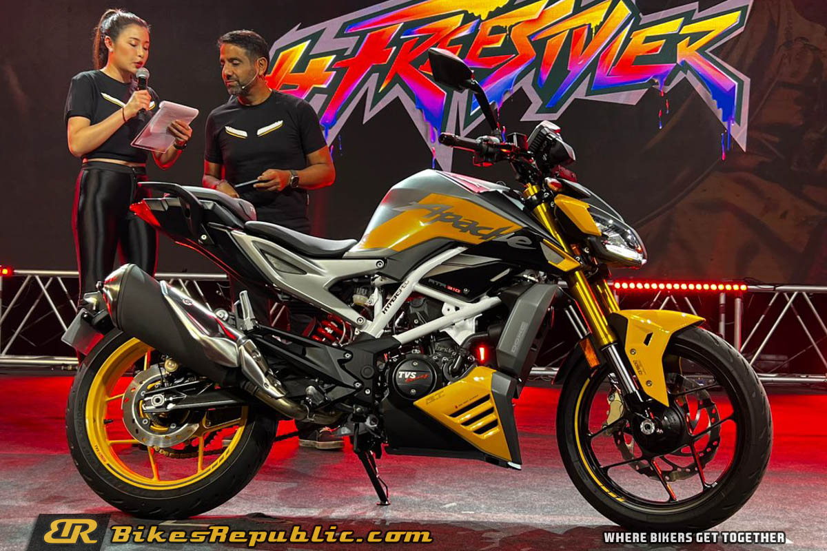 TVS Apache RTR 310 Makes Global Debut In Bangkok With Cruise Control Supermoto Mode BikesRepublic