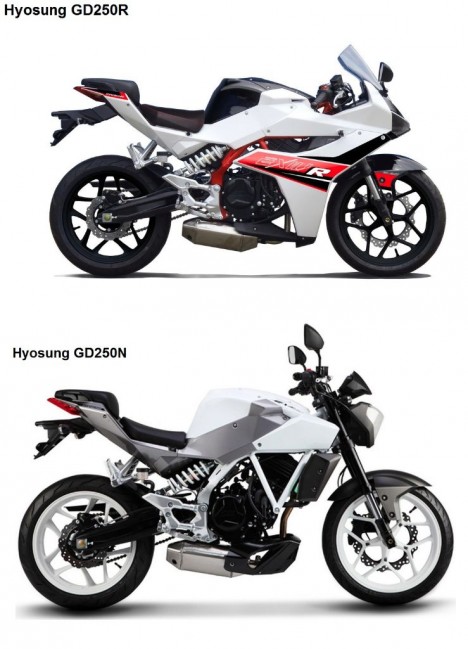 Hyosung-GD250N-Vs-GD250R-